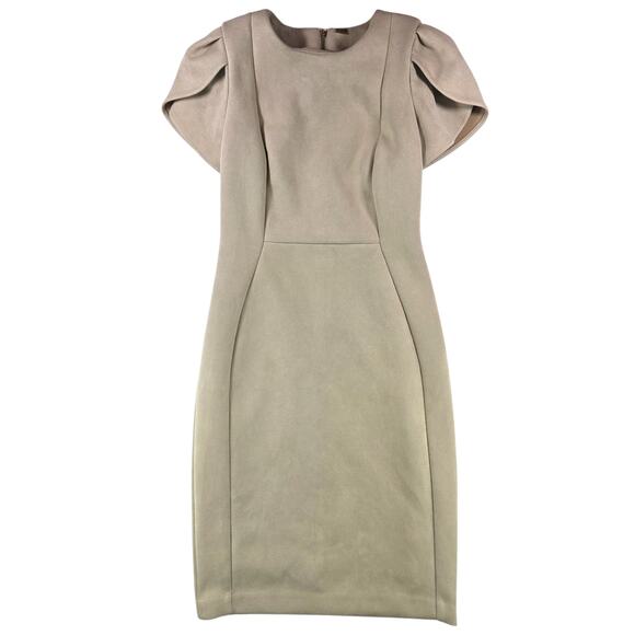 Calvin Klein Dresses & Skirts - Calvin Klein | Cream, Faux Suede Dress | Size 4